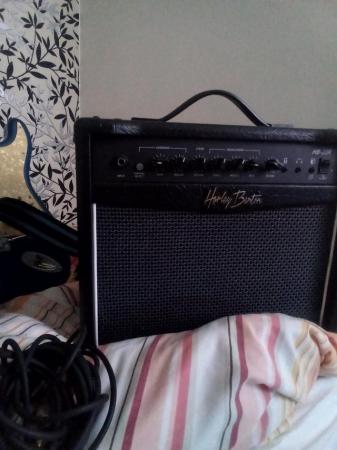 Image 2 of Aria guitar and amplifier.