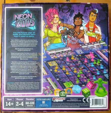 Image 2 of NEON GODS BOARD GAME  Cyberpunk MINIATURES  2018 Strategy