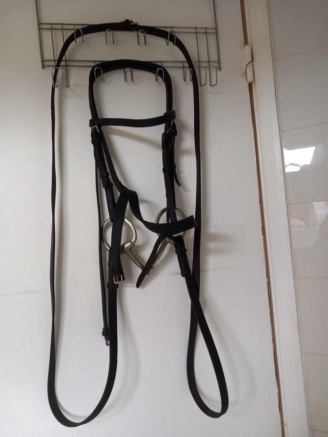 Preview of the first image of Leather pony bridle for sale.