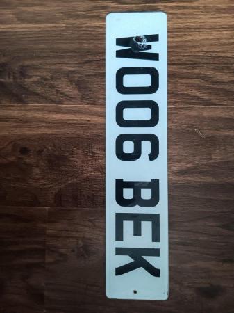 Image 1 of Cherished number plate...WO06 BEK