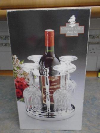 Image 3 of Wine Glass stand and Glasses. Clipper Gifts:
