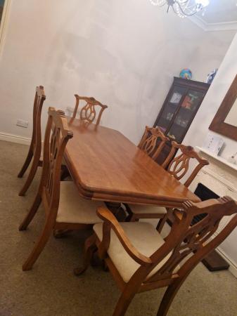 Image 1 of Wooden(mahagani) dinning table with 6 chairs