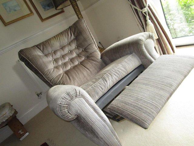 Preview of the first image of Comfy reclining armchair. As good as new.