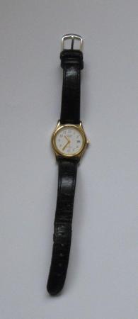 Image 1 of Citizen women’s wristwatch with black leather strap