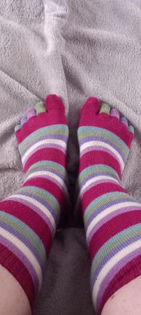 Image 2 of Work Ladies Stripe Socks