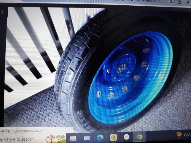 Preview of the first image of hyundai i20 spacesaver wheel and tyre £25.