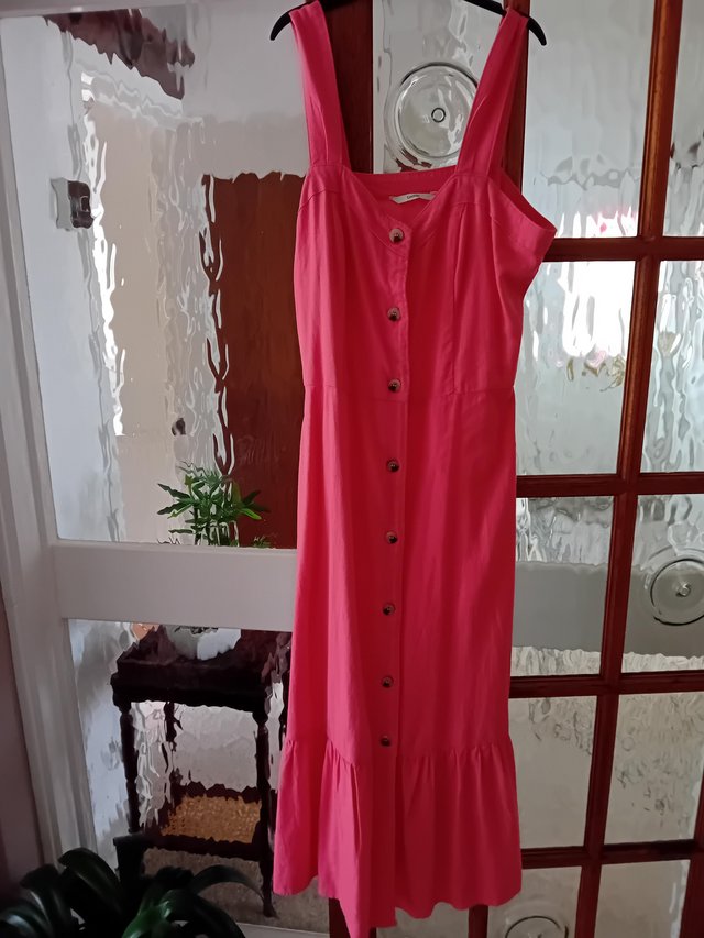 Preview of the first image of Coral midi dress size 12.