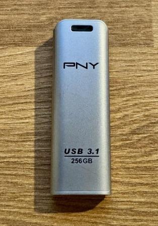 Image 3 of PNY Elite Steel USB 3.1 Flash Drive - 256GB
