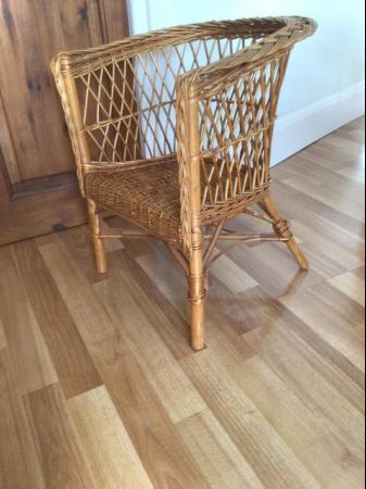 Image 2 of CHILDS WICKER CHAIR......