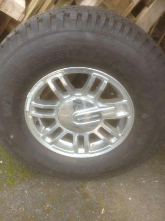 Image 1 of Humer Alloy wheels and tyres BRAND NEW.