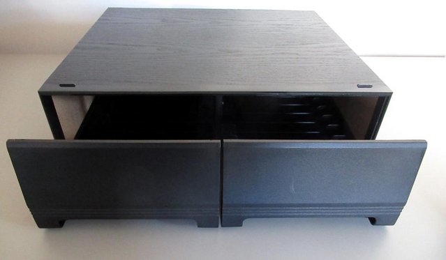 Image 2 of VHS Video Cassette/Tape storage Drawer in Black Ash effect