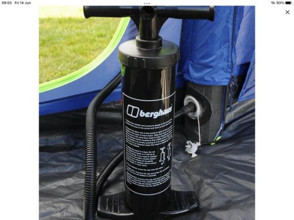 Image 2 of Berghaus Air 4 Airtent and inflation pump