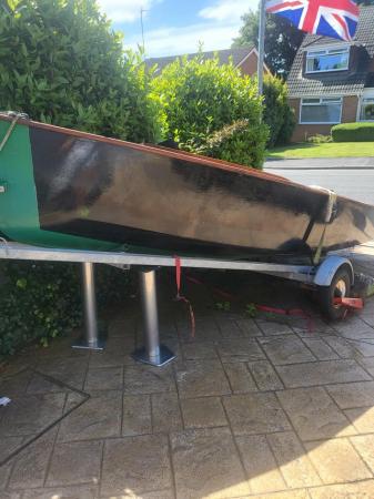 Image 3 of GP14 wooden sailing dinghy for sale