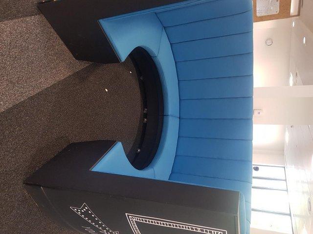 Preview of the first image of 8-10 Seater Black-Blue Contrast Office High Back Meeting pod.