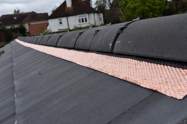 Image 6 of Copper roof cleaning anti moss tape 15cm x 5m get rid of mos
