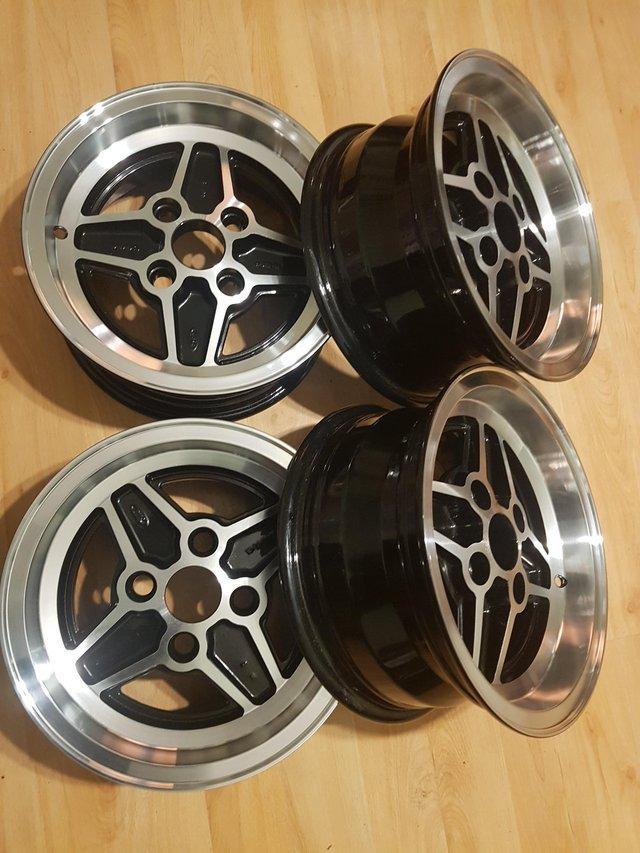 Preview of the first image of MK2 FORD CAPRI RS 13INCH ALLOYS WHEELS.