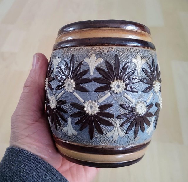 Preview of the first image of Early Doulton Lambeth Tobacco Jar.