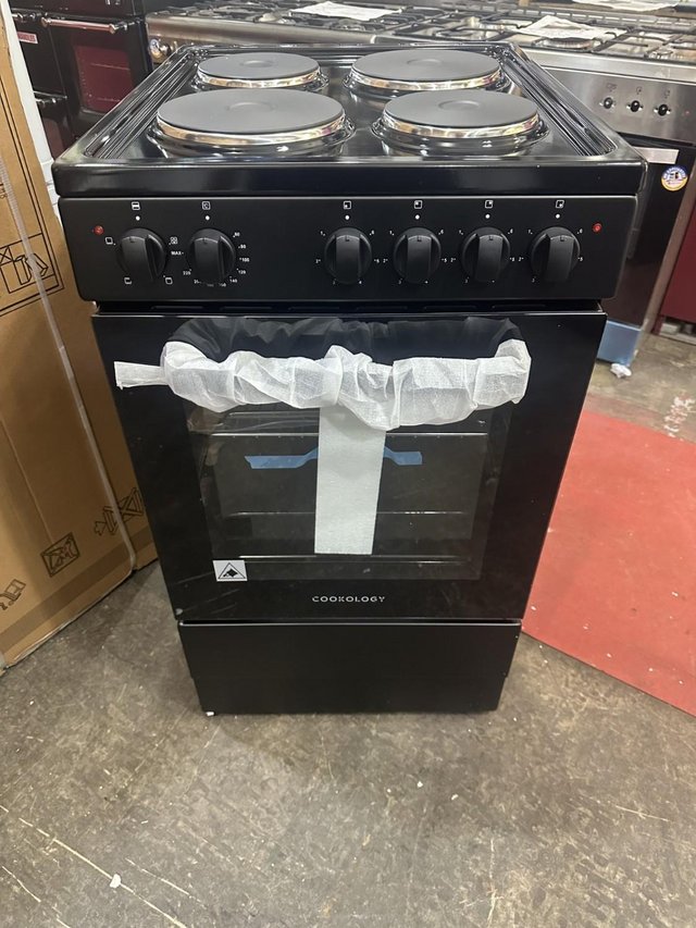 Preview of the first image of COOKOLOGY 50CM SOLID HOT PLATE BLACK COOKER NEW FAB.