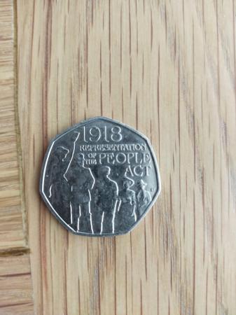 Image 2 of 2018 Representation of the People Act 50p Coin