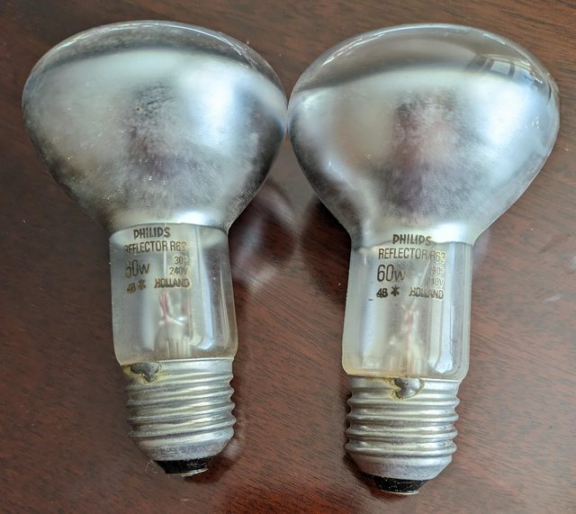 Preview of the first image of Two Philips Reflector R63 lightbulbs.