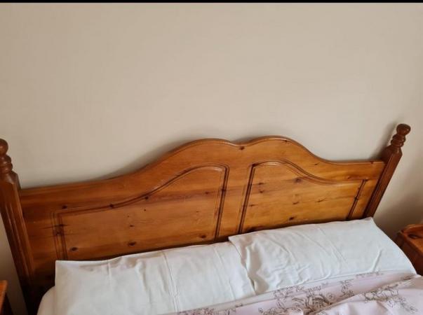 Image 2 of Pine Double Bed With Built in Drawers.
