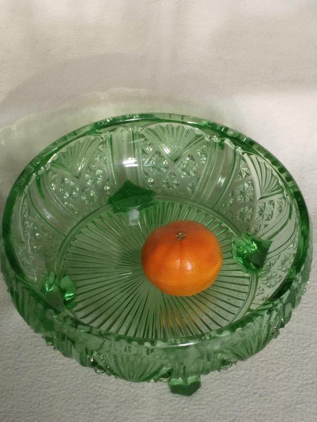 Preview of the first image of Early 20th century crystal glass bowl.