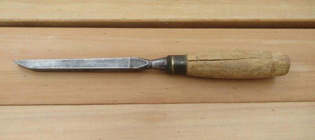 Preview of the first image of John Bull Mortice Chisel – Woodworking – Vintage.