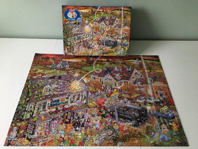 Preview of the first image of Gibson 1000 piece jigsaw titled 'I Love Autumn'.