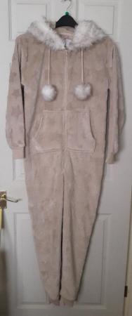 Image 1 of Ladies Pink Star Onesie By Time To Dream - Size S