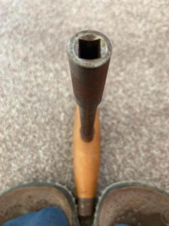 Image 2 of T Shaped Piano Tuning Wrench Square tip, wooden handle