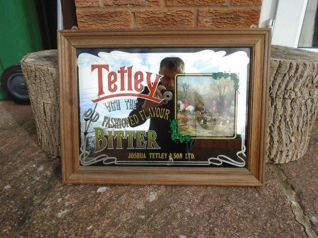 Preview of the first image of Tetley Bitter Advertisment Mirror.
