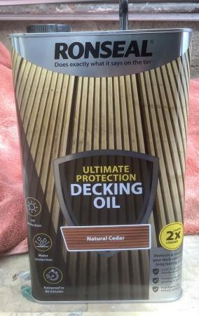 Image 1 of Ronseal decking oil as new