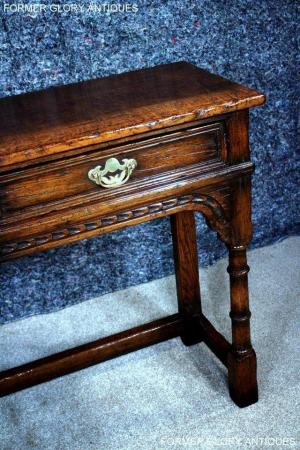 Image 55 of TITCHMARSH & GOODWIN OAK LAMP PHONE HALL CONSOLE TABLE STAND