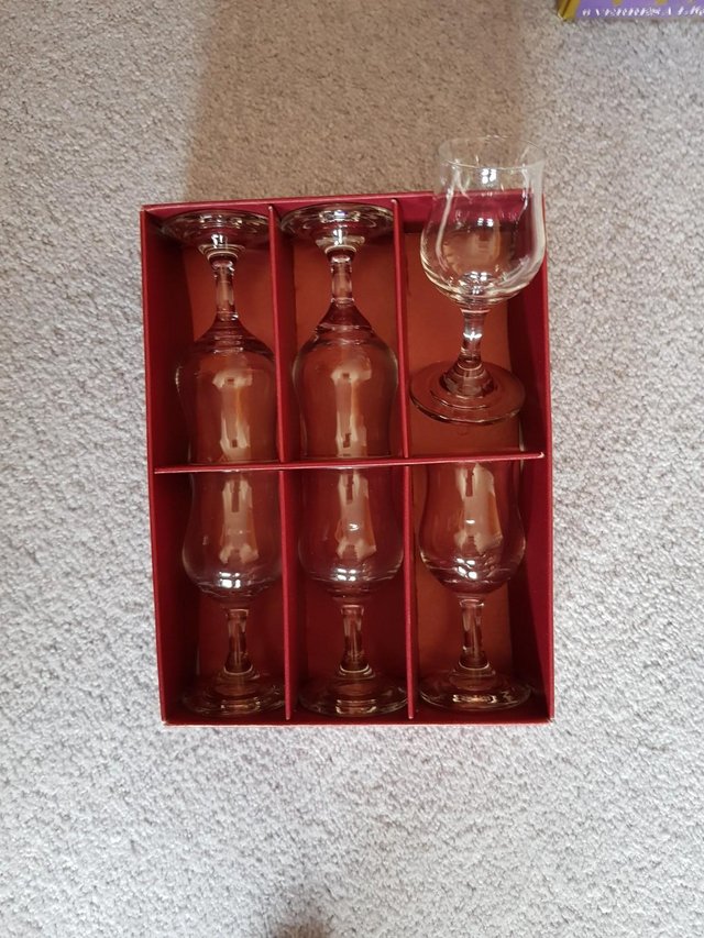 Preview of the first image of 6 Vintage Liqueur Glasses.