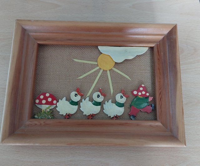 Preview of the first image of Duck wooden picture open frame.