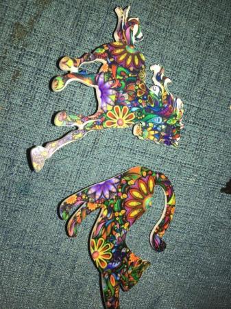 Image 3 of CAT FRENCHIE COLLIE AND HORSE BADGES £2.50 and £3 each