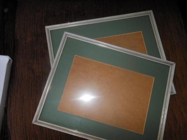 Image 2 of Picture Frames Green Mounts 16.75 x 13.5 Inches - PAIR