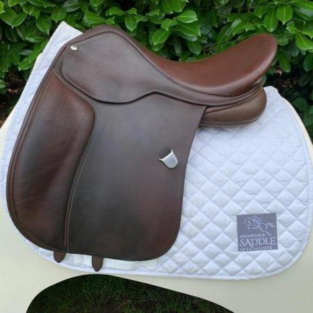 Image 1 of Bates Wide All Purpose 17  inch saddle