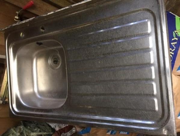Image 1 of Stainless Steel Sink, Right hand drainer