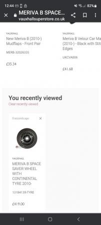 Image 2 of Vauxhall Meriva B Spare wheel