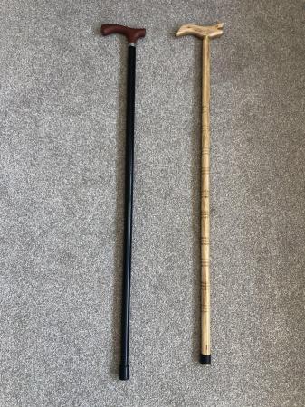 Image 1 of Two wooden walking sticks