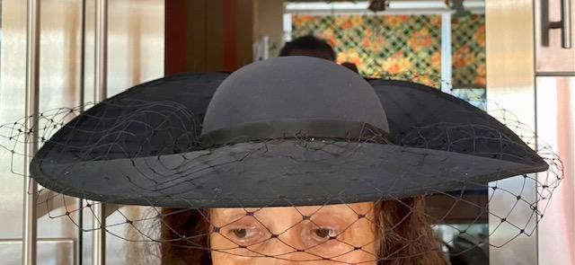 Preview of the first image of Gorgeous Black Hat by Fashion Line.