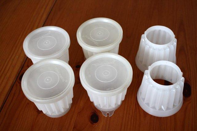 Image 1 of Tupperware Set of 4 Individual Jelly Blancmange Moulds Star
