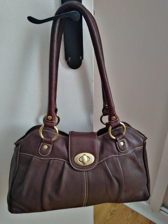 Preview of the first image of Ladies Designer Bergamo Handbag - Beautiful Condition.