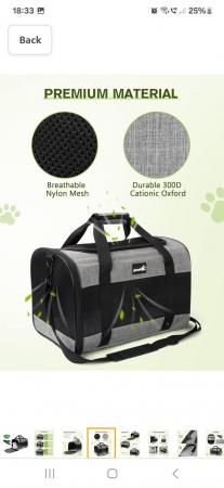 Image 3 of Brand new fabric Cat/pet carrier