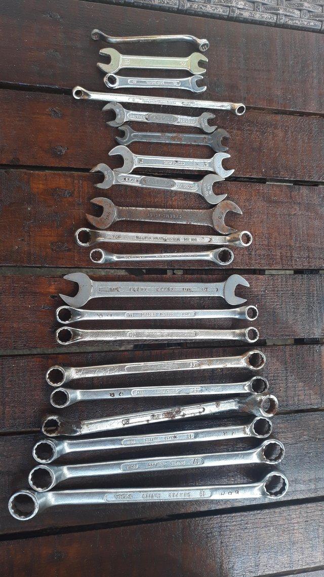 Preview of the first image of Job lot mixed spanners x20.