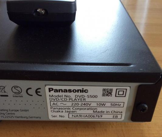 Image 2 of Panasonic DVD/CD player S500