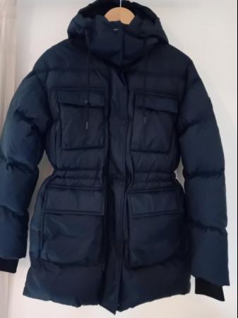 Image 1 of M&S Warm Feather and Down Hooded Coat Jacket Size 8 NEW £125