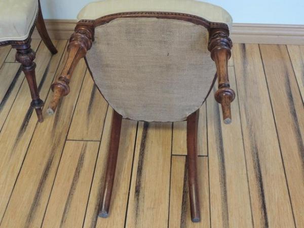 Image 11 of Pair of Victorian Walnut Chairs (UK Delivery)