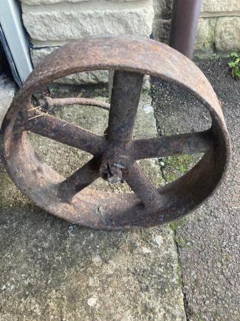 Image 2 of Vintage Cast Iron Shepherds Hut Wheel